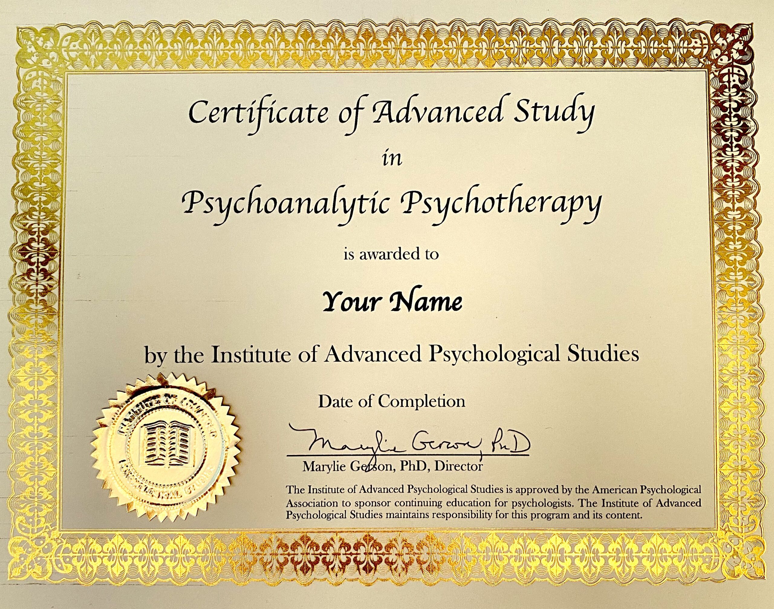 phd in psychology diploma