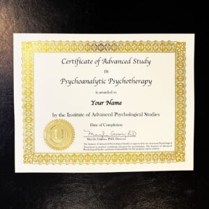 Online Psychotherapy Certificates